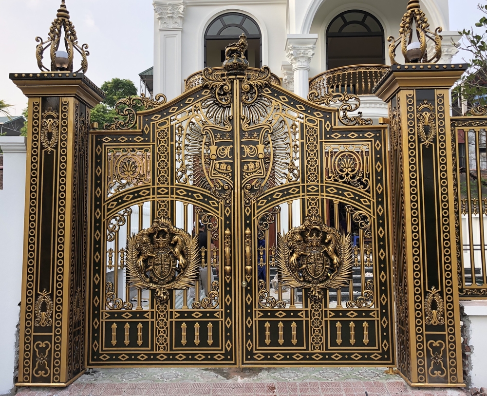 Báo giá thi công cổng nhôm đúc tại Đà Nẵng 1 thiet ke cong nhom duc tai kien giang
