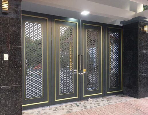 Cổng sắt CNC Hà Nội Cơ Khí Quảng Cường